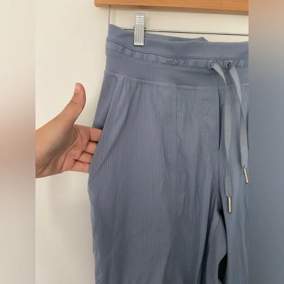Lululemon Dance Studio Mid Rise Cropped Pant Adjustable Safflower Blue side 8 - Picture 3 of 6